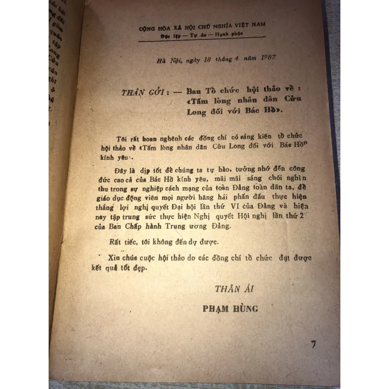 Tấm lòng nhân dân cửu long với bác hồ 937129