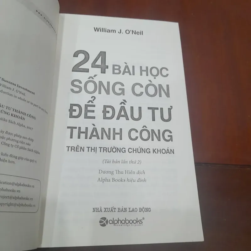 William J. O'Neil - 24 BÀI HỌC SỐNG CÒN để đầu tư Chứng Khoán 734900