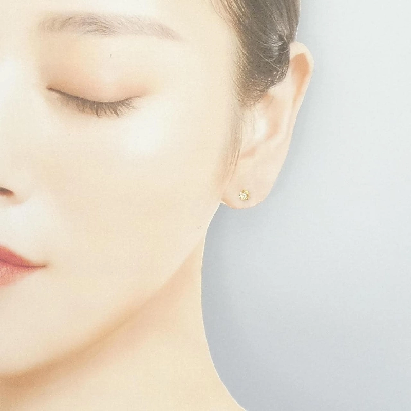 K18YG Bông tai kim cương - Hàng hiệu Chính hãng 866007