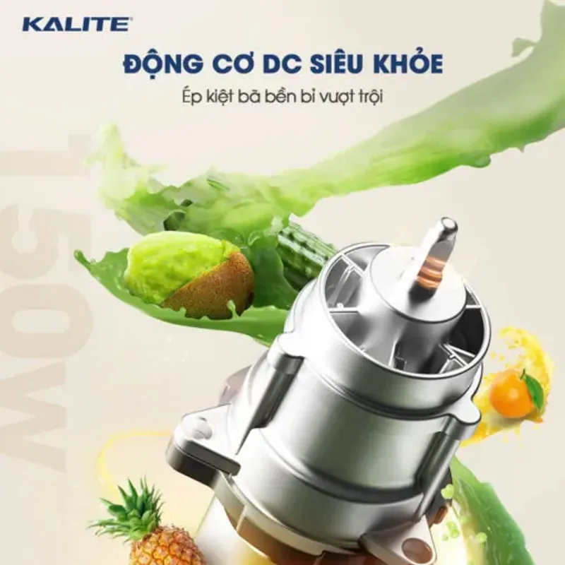Máy ép chậm Kalite KSJ569 chính hãng ép kiệt bã 99%, không sinh nhiệt, tích hợp làm kem 573810