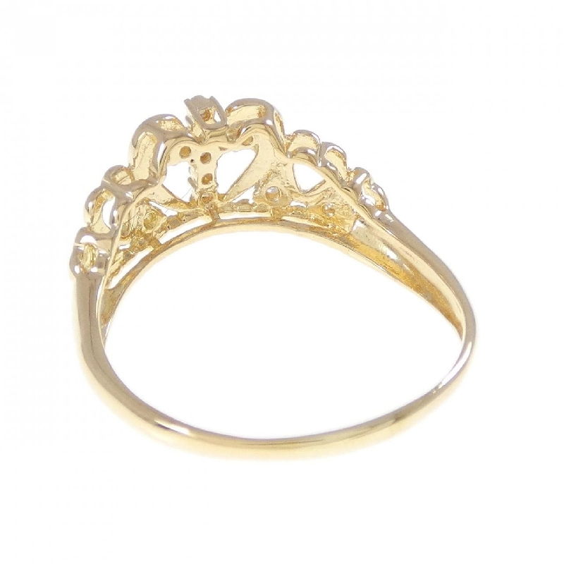 Nhẫn kim cương K18YG Tiara×Cross 0.14CT - Hàng hiệu Chính hãng 850641