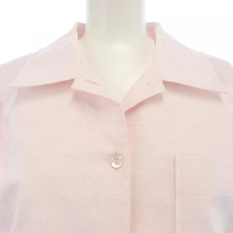 Áo sơ mi GG cotton gabardine GUCCI 784901 ZAQUK S／S - Hàng hiệu Chính hãng 826185