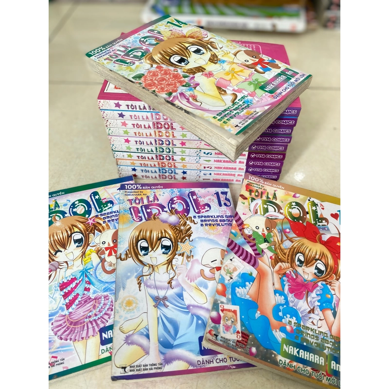 Truyện Tôi Là Idol Full Bộ 14 tập nguyên gáy bìa 518561