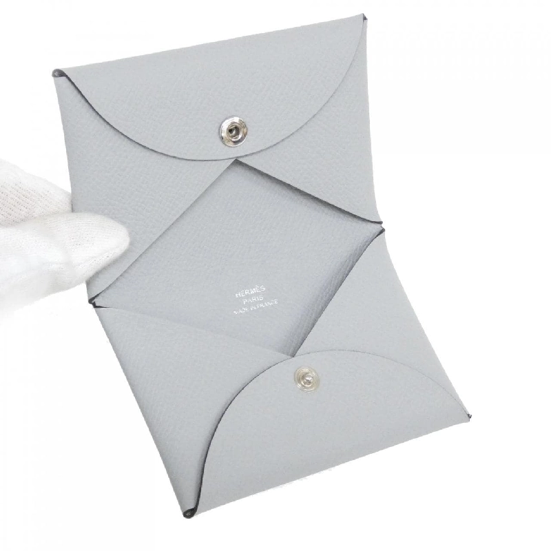 【Sản phẩm chưa sử dụng】Thẻ đựng thẻ Hermes Calvi 044164CK 623497