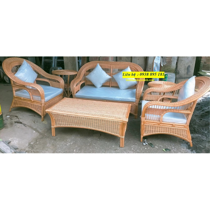 Sofa mây tự nhiên phòng khách bảo hành 12 tháng 365795