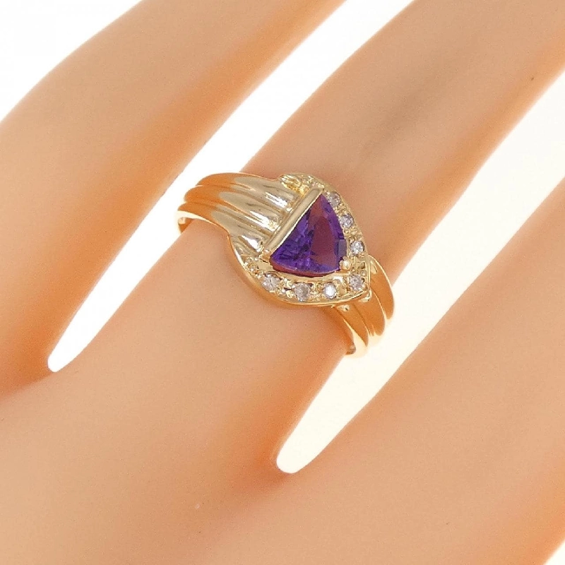 Nhẫn Amethyst K18YG 672637