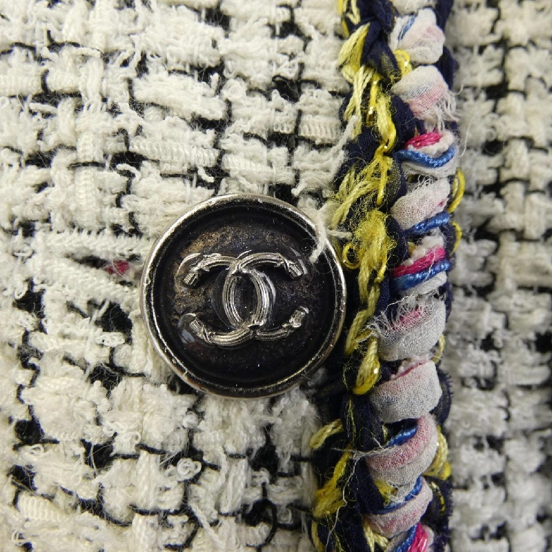 【Khuyến mãi】Áo khoác không cổ CHANEL 641593