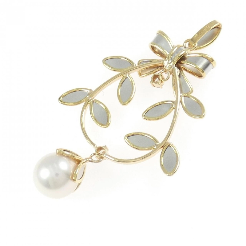 K18YG/PT850 Mặt dây chuyền ngọc trai Akoya 7.6mm - Hàng hiệu Chính hãng 864930