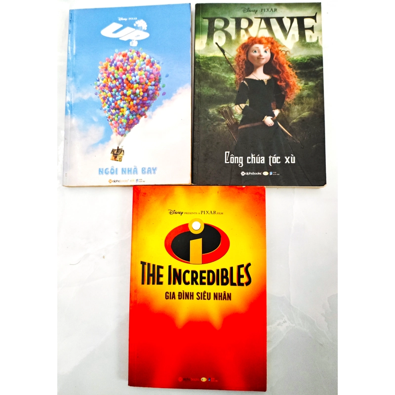 Combo Sách Disney ( Up, Công Chúa Tóc Xù, Gia Đình Siêu Nhân ) 517172