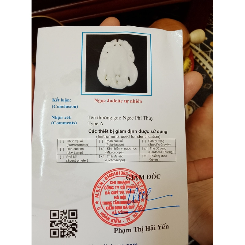 Tìm chủ nhân cho miếng ngọc (ngọc thiên nhiên, tuýp Á, có kiểm định)  507132