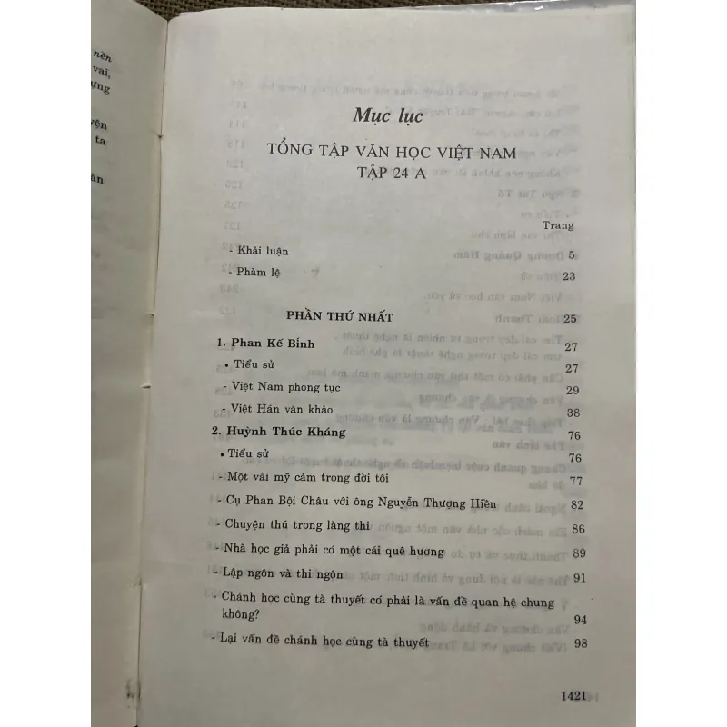 Tổng tập văn học Việt nam tập 24 - sách dày 1430 trang khổ lớn  971384