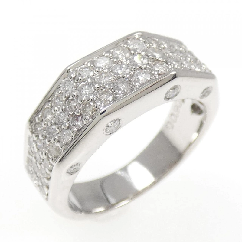 Nhẫn kim cương Pavé K18WG 0.90CT 668688