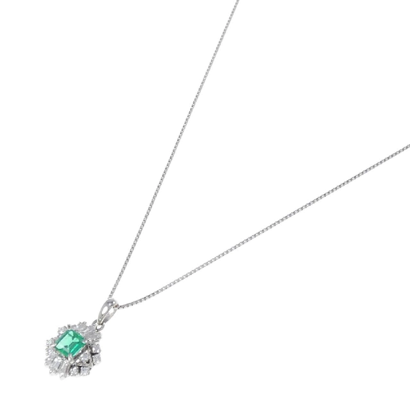 Dây chuyền Emerald PT900/PT850 0.58CT - Hàng hiệu Chính hãng 859660