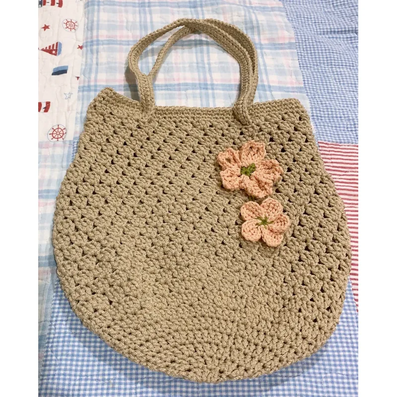 TÚI SỢI MÓC TAY HOẠ TIẾT DỄ THƯƠNG - HANDMADE CROCHET BAG 763501