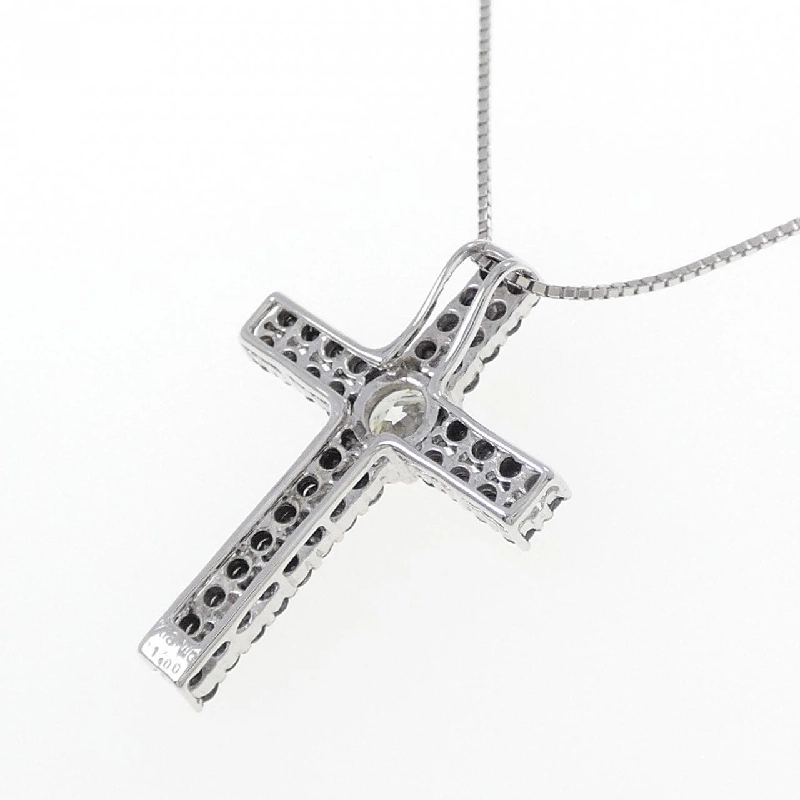 K18WG/K18BG Dây chuyền kim cương chéo 1.00CT - Hàng hiệu Chính hãng 859676