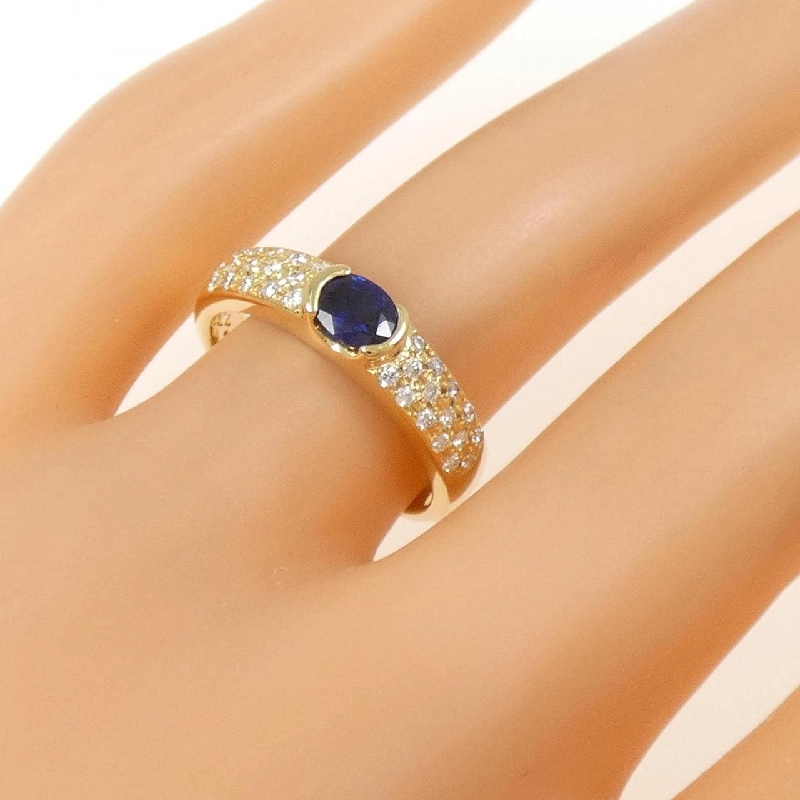 Nhẫn Sapphire K18YG 0.42CT - Hàng hiệu Chính hãng 849779