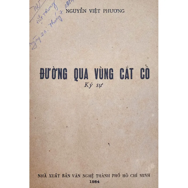 Đường qua vùng cắt cổ, tác giả Nguyễn Việt Phương 707783