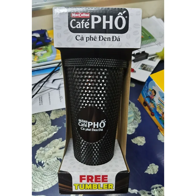 Ly nhựa 2 lớp năng động — đựng nước uống - KM Cafe Phố 996223