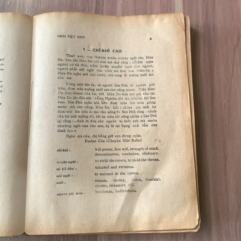 DỊCH VIỆT - ANH (Tuyền tập văn xuôi Việt Nam) An Anthology of Vietnamese Prose 621264