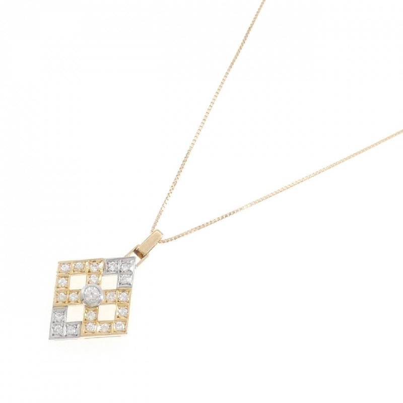 K18YG/PT900 Dây chuyền kim cương 0.10CT - Hàng hiệu Chính hãng 861037