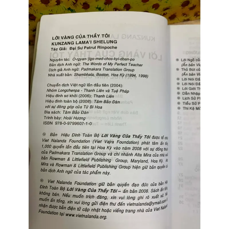 Lời Vàng Của Thầy Tôi - Patrul Rinpoche 926213