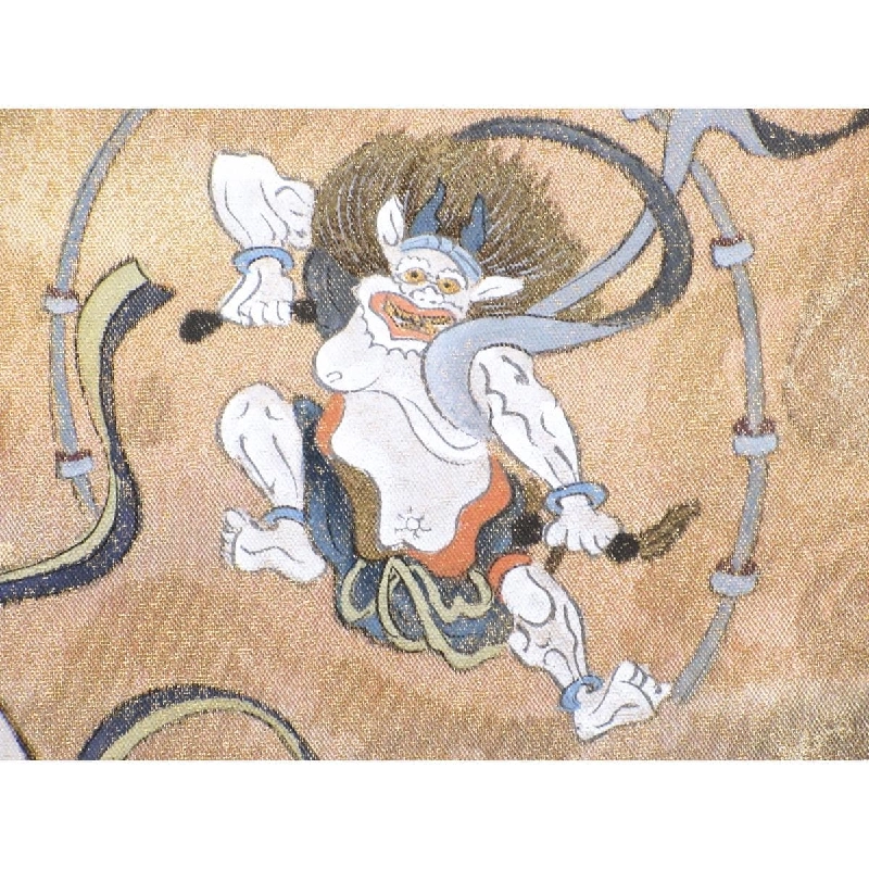 Đai obi Yuzen với hoàn thiện vàng - Hàng hiệu Authentic 875936