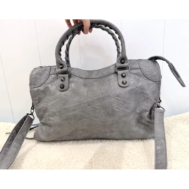 ✨ TÚI DA THẬT FORM BALEN SIÊU XINH – XÁM GHI CỰC TÂY ✨ 975923