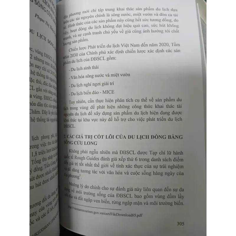 XÂY DỰNG SẢN PHẨM DU LỊCH ĐẶC THÙ ĐỒNG BẰNG SÔNG CỬU LONG 1021667
