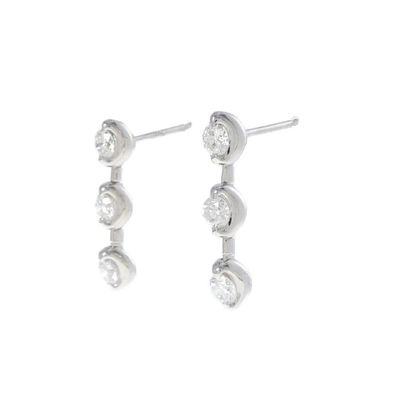 K14WG Bông tai kim cương ba viên 0.60CT - Hàng hiệu Chính hãng 870046