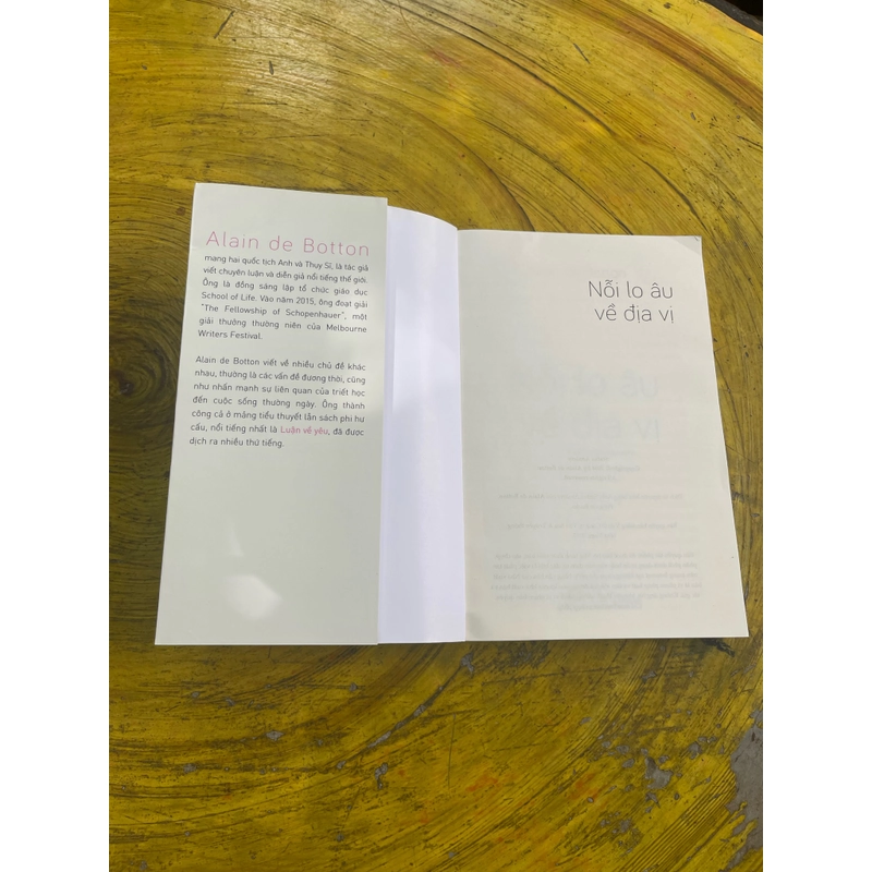 NỖI LO ÂU VỀ ĐỊA VỊ- ALAIN DE BOTTON 537261
