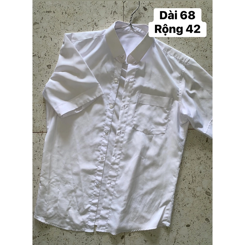 Áo sơ mi nam ngắn tay màu trắng 493891