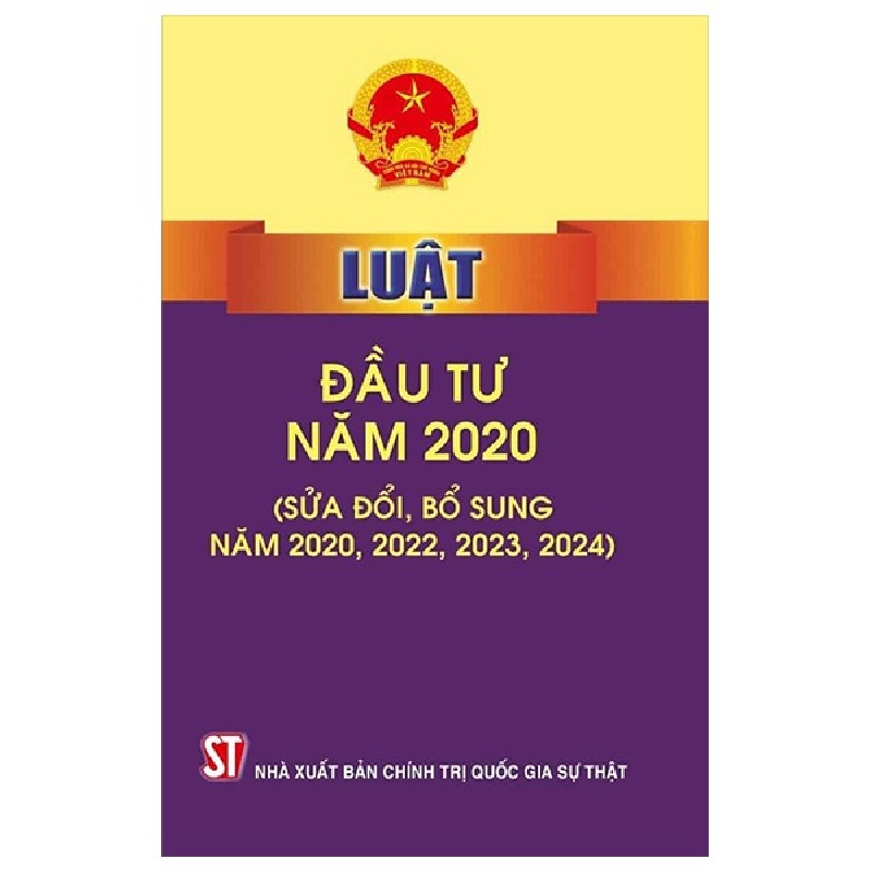 Luật Đầu Tư Năm 2020 (Sửa Đổi, Bổ Sung Năm 2020, 2022, 2023, 2024) - Quốc Hội 189649