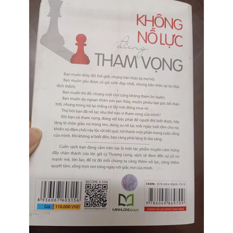Không nỗ lực đừng tham vọng - Lý Thượng Long - Có bookmark - Sách cũ 642981