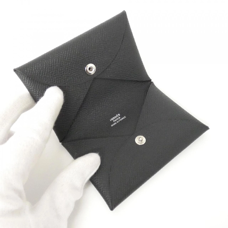 【Sản phẩm chưa sử dụng】Thẻ đựng thẻ Hermes Calvi 044164CK 623396