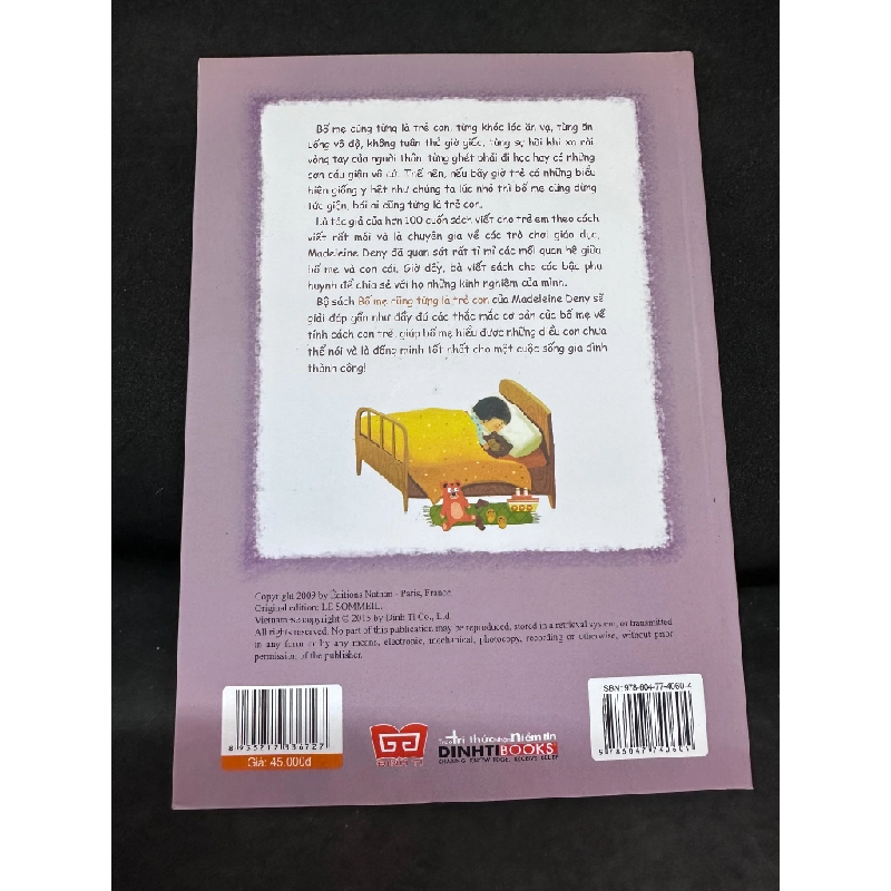 Bố Mẹ Cũng Từng Là Trẻ Con - Giúp Con Say Giấc Cả Đêm - Madeleine Deny, Mới 90%, 2018 SBM1004 342116
