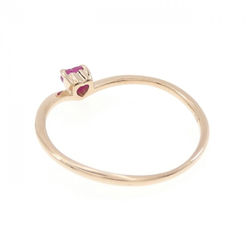 Nhẫn ruby K18PG hình trái tim 670509