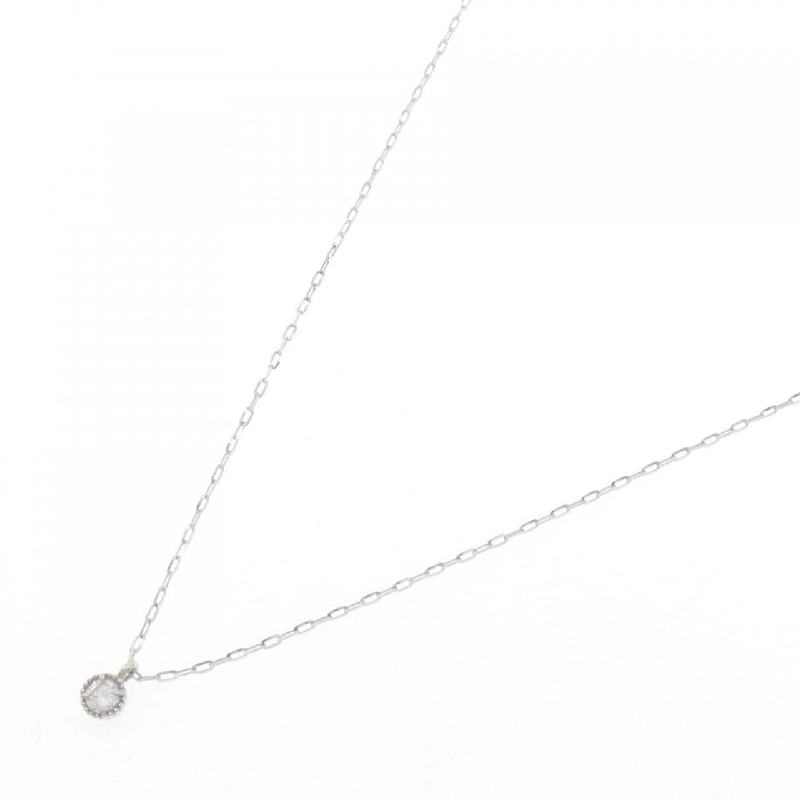 K18WG Solitaire Dây chuyền kim cương 0.10CT - Hàng hiệu Chính hãng 846882