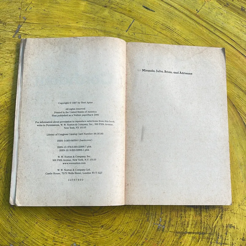 THE CONFIDENT CHILD - TERRI APTER 697193