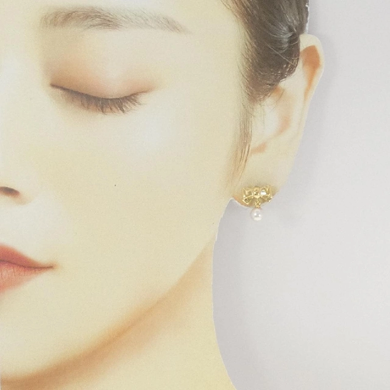 K18YG Nơ Ngọc Trai Akoya Bông Tai 5.7mm - Hàng hiệu Chính hãng 870234