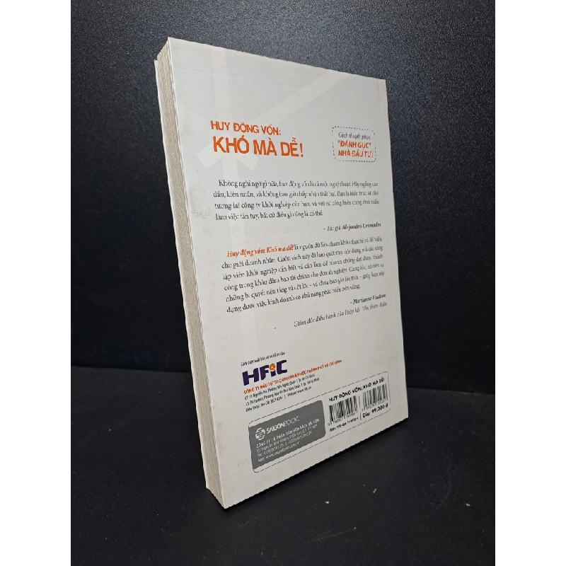 Huy động vốn: Khó mà dễ! ALEJANDRO Cremades TB lần 1 2018 mới 95% HCM.ASB2512 kinh doanh 356979