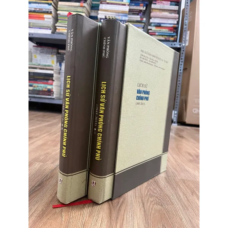 Lịch sử Văn phòng Chính phủ (1945–2015) - boxser bìa cứng - trọn bộ 2 tập 739732
