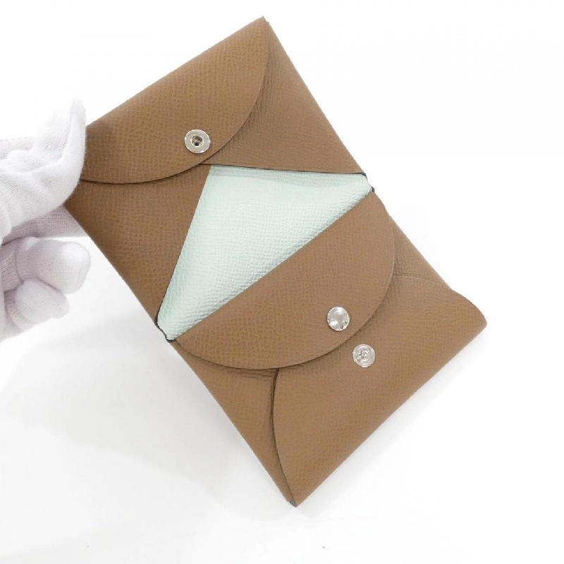 【Sản phẩm chưa sử dụng】Ví tiền Hermes Calvi Duo Verso 083036CK 621416