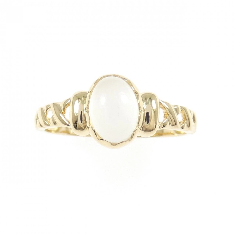 K18YG Nhẫn Đá Mặt Trăng - Hàng hiệu Chính hãng 847952