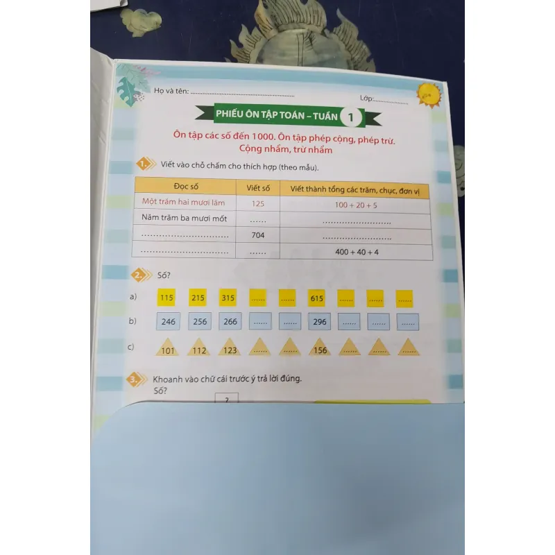 [Sách tham Khảo] Phiếu ôn tập cuối tuần môn Toán lớp 3 - Huỳnh Thị Kim Trang  996076