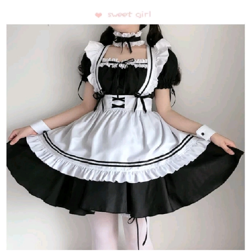 Maid ngắn cho nữ size s mới test 1 lần 360566