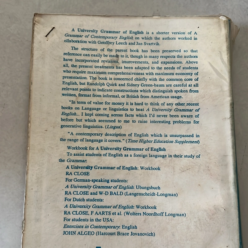 A University Grammar of English (Longman) 499447
