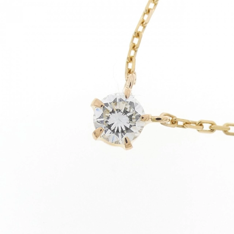 K18YG Solitaire Dây chuyền kim cương 0.39CT - Hàng hiệu Chính hãng 862445