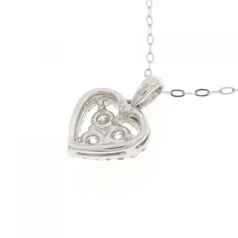 K18WG Dây chuyền hình trái tim kim cương 0.40CT - Hàng hiệu Chính hãng 862159