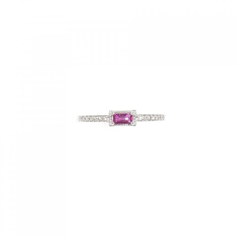 Nhẫn Ruby K18WG 0.12CT 667976