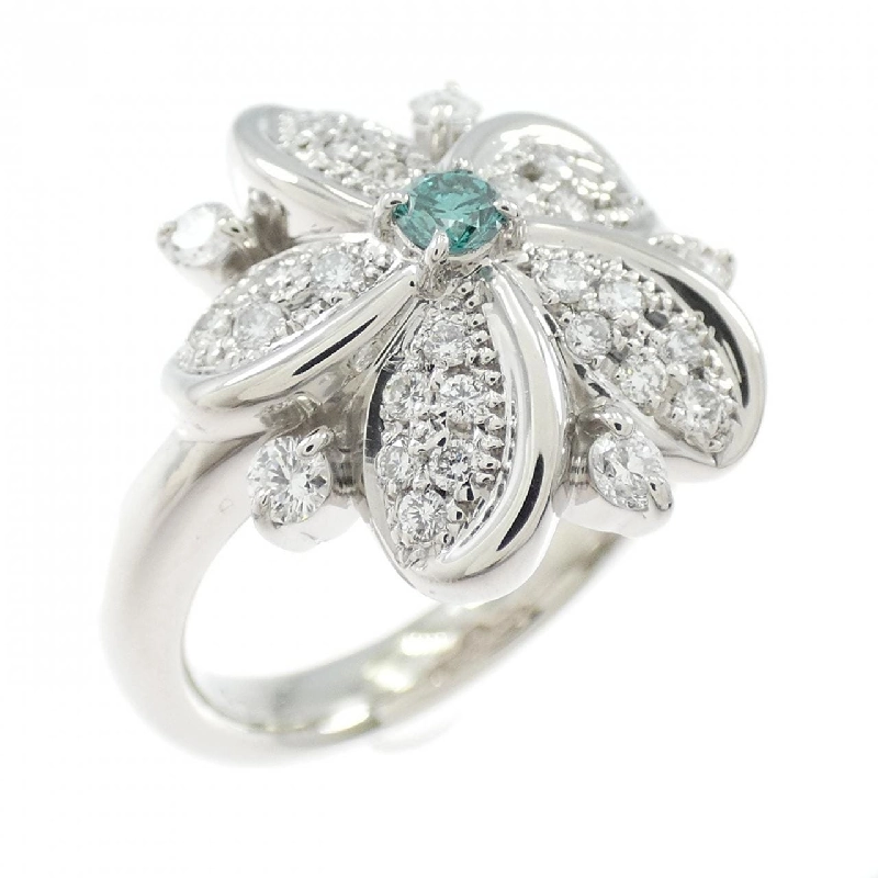 Nhẫn kim cương hoa PT900 0.08CT - Hàng hiệu Authentic 850608